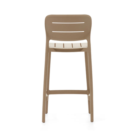 Morella Outdoor-Hocker aus Kunststoff in Beige Höhe 65 cm - ZEN ZONE Furniture