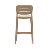 Morella Outdoor-Hocker aus Kunststoff in Beige Höhe 65 cm - ZEN ZONE Furniture