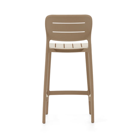 Morella Outdoor-Hocker aus Kunststoff in Beige Höhe 65 cm - ZEN ZONE Furniture