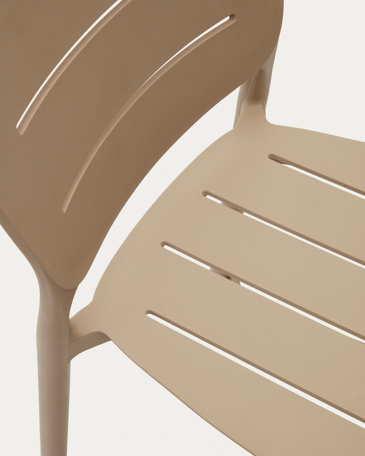 Morella Outdoor-Hocker aus Kunststoff in Beige Höhe 65 cm - ZEN ZONE Furniture