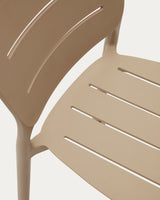 Morella Outdoor-Hocker aus Kunststoff in Beige Höhe 65 cm - ZEN ZONE Furniture