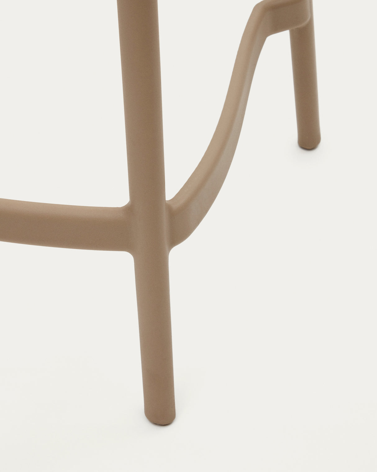 Morella Outdoor-Hocker aus Kunststoff in Beige Höhe 65 cm - ZEN ZONE Furniture