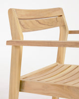 Victoire stapelbarer Gartenstuhl aus massivem Teakholz - ZEN ZONE Furniture
