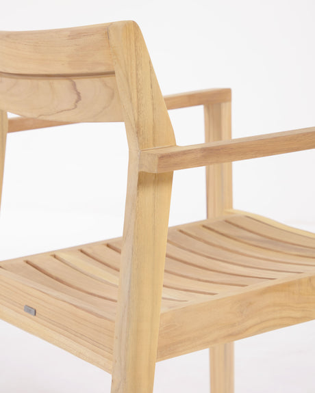Victoire stapelbarer Gartenstuhl aus massivem Teakholz - ZEN ZONE Furniture
