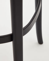 Romane Hocker aus Buchenholz mit schwarzem Finish, Eschenfurnier und Rattan Höhe 75 cm - ZEN ZONE Furniture