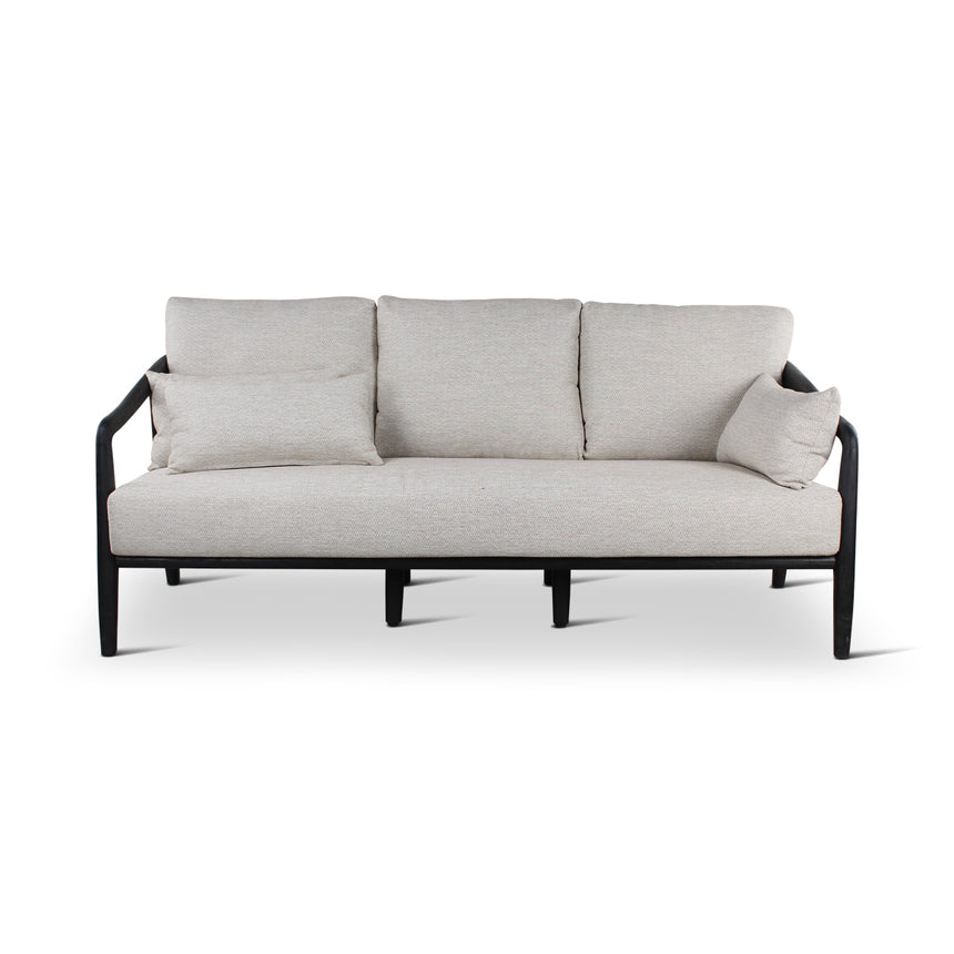 ANAIS 3-Sitzer aus Ebenholz-Teakholz mit schwarzem Geflecht - ZEN ZONE