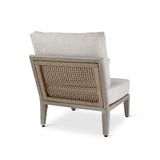 Gartenstuhl Anais in grau aus Teakholz mit beigen Kissen - ZEN ZONE Furniture