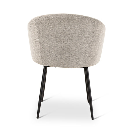CRES Sessel in Naturfarben, anthrazitfarbene Metallbeine - ZEN ZONE