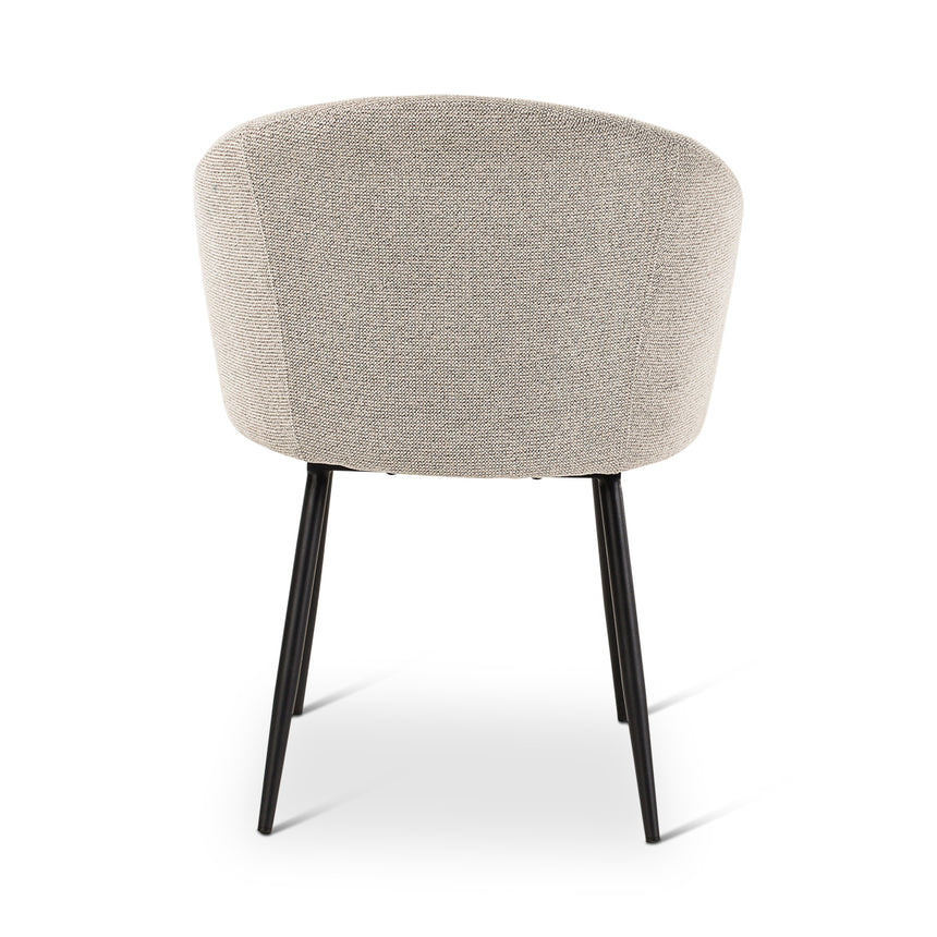 CRES Sessel in Naturfarben, anthrazitfarbene Metallbeine - ZEN ZONE