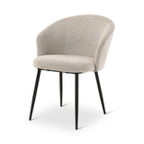 CRES Sessel in Naturfarben, anthrazitfarbene Metallbeine - ZEN ZONE