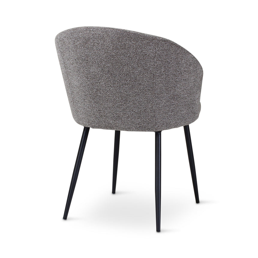 CRES Sessel in Dunkelgrau, anthrazitfarbene Metallbeine - ZEN ZONE