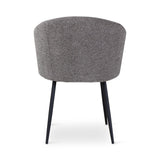 CRES Sessel in Dunkelgrau, anthrazitfarbene Metallbeine - ZEN ZONE