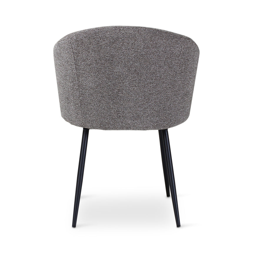 CRES Sessel in Dunkelgrau, anthrazitfarbene Metallbeine - ZEN ZONE
