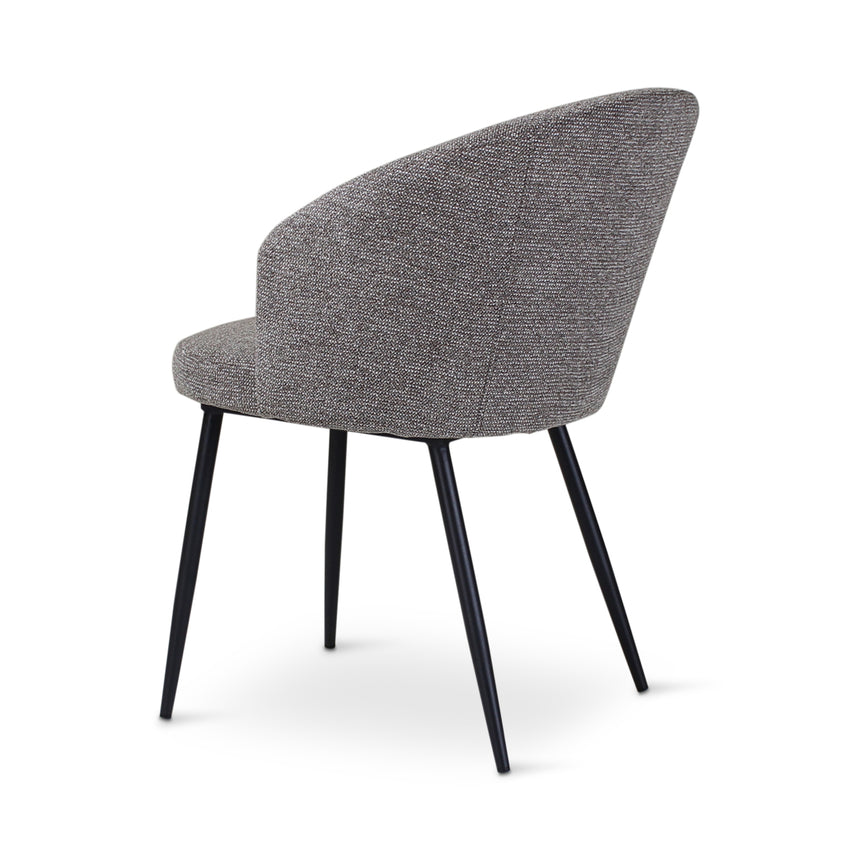 CRES Sessel in Dunkelgrau, anthrazitfarbene Metallbeine - ZEN ZONE