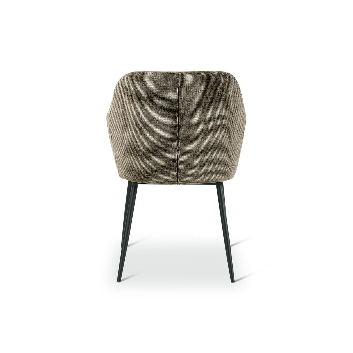 LYS Essstuhl mit Armlehnen dunkel grau, anthrazit Beine aus Metall