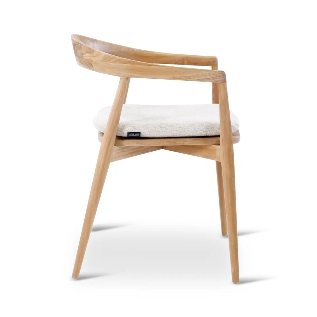 Gartenstuhl Emma aus Teakholz mit tonfarbenen Kissen - ZEN ZONE Furniture