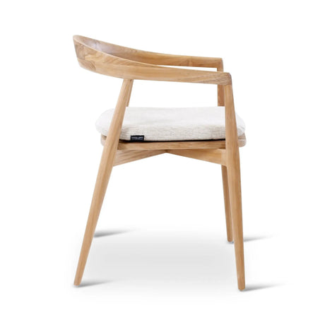 Gartenstuhl Emma aus Teakholz mit tonfarbenen Kissen - ZEN ZONE Furniture