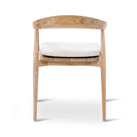 Gartenstuhl Emma aus Teakholz mit tonfarbenen Kissen - ZEN ZONE Furniture