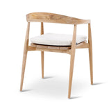 Gartenstuhl Emma aus Teakholz mit tonfarbenen Kissen - ZEN ZONE Furniture