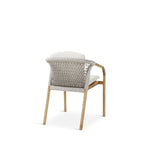 Gartenstuhl Lugano aus Teakholz mit tonfarbenen Kissen, 57x62x75 cm - ZEN ZONE Furniture