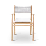 Gartenstuhl Maloy aus Teakholz mit tonfarbenen Kissen - ZEN ZONE Furniture