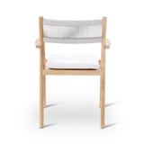 Gartenstuhl Maloy aus Teakholz mit tonfarbenen Kissen - ZEN ZONE Furniture