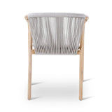 Gartenstuhl Boras aus Teakholz mit tonfarbenen Kissen - ZEN ZONE Furniture