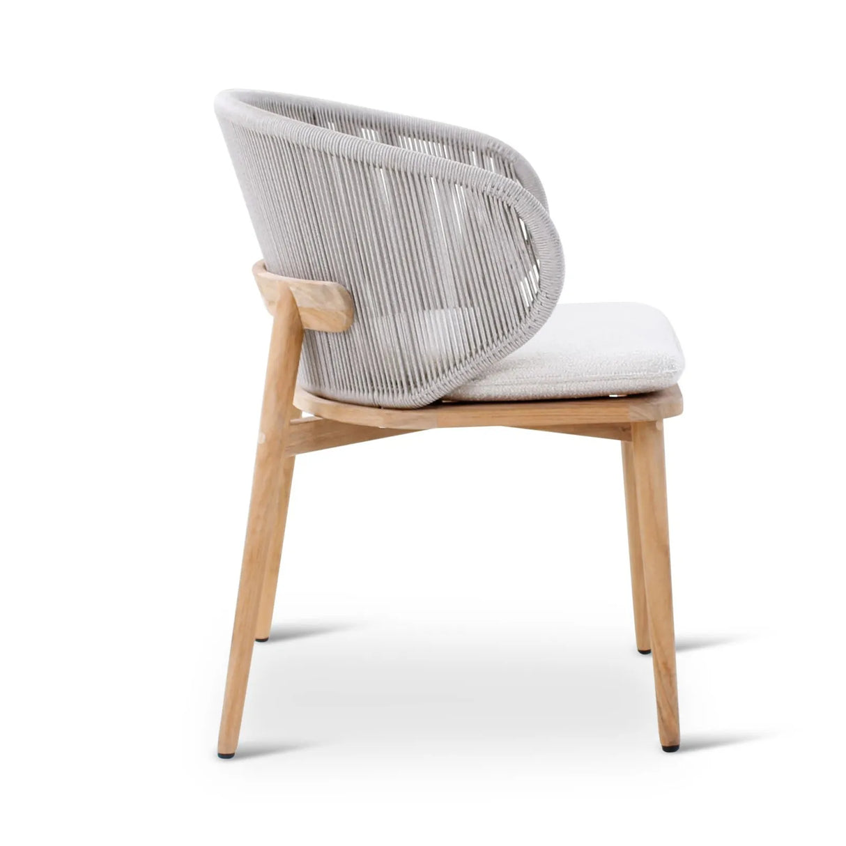 Gartenstuhl Gabor aus Teakholz mit tonfarbenen Kissen - ZEN ZONE Furniture