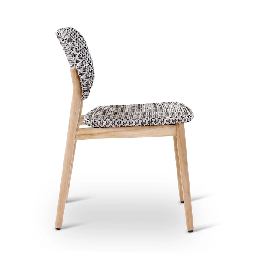 Gartenstuhl Zara aus Teakholz in grau - ZEN ZONE Furniture