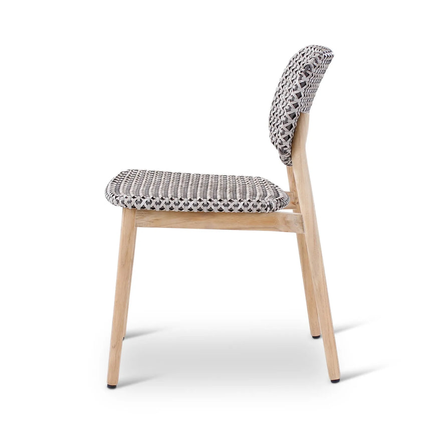 Gartenstuhl Zara aus Teakholz in grau - ZEN ZONE Furniture