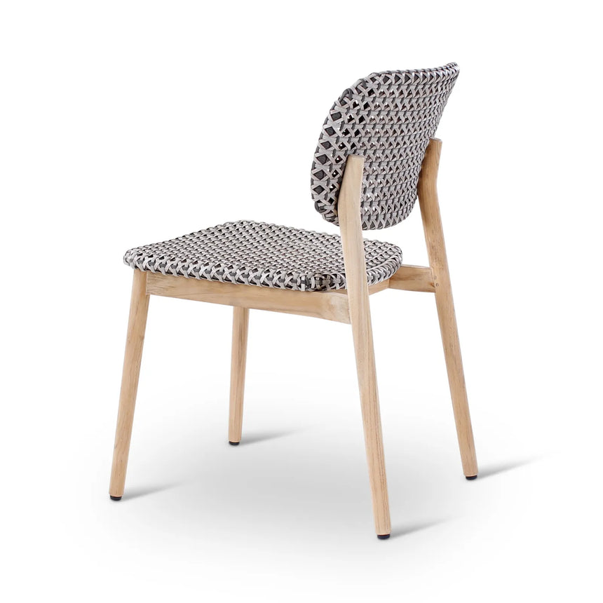 Gartenstuhl Zara aus Teakholz in grau - ZEN ZONE Furniture