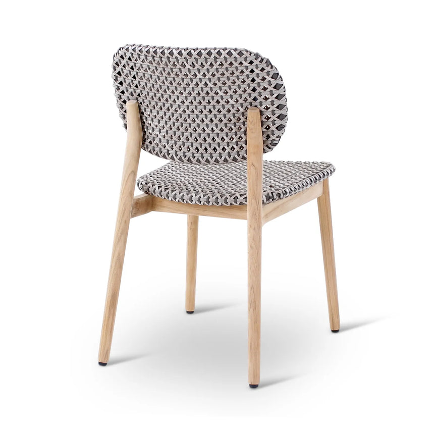 Gartenstuhl Zara aus Teakholz in grau - ZEN ZONE Furniture