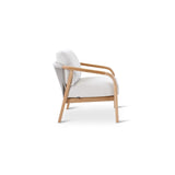 BORAS Garten Sessel aus Teak Natur und grauem Geflecht inkl. Kissen, 73×84×72 cm - ZEN ZONE Furniture