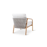 BORAS Garten Sessel aus Teak Natur und grauem Geflecht inkl. Kissen, 73×84×72 cm - ZEN ZONE Furniture