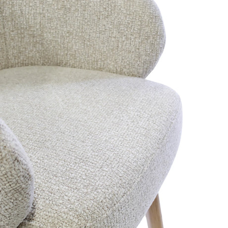 Essstuhl Bolly aus Eiche in beige - ZEN ZONE Furniture