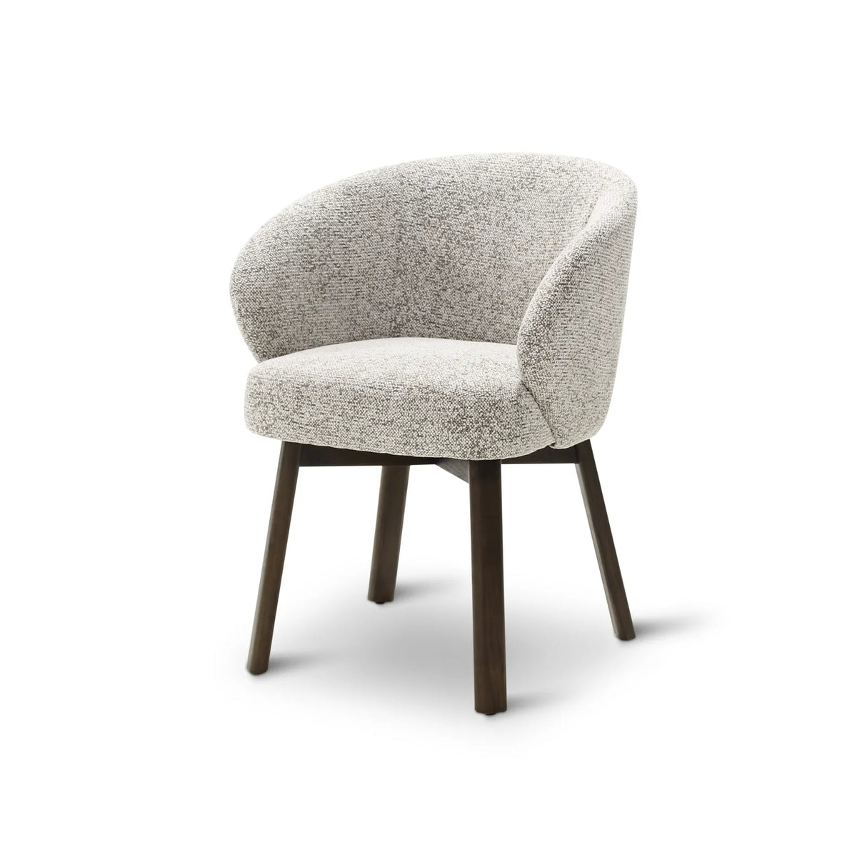 Essstuhl Bolly aus Eiche in hellgrau - ZEN ZONE Furniture