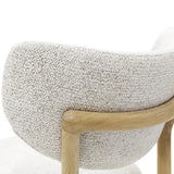 BLAKE Barhocker aus Eiche in Elfenbein/Natur, 49×58×99 cm - ZEN ZONE Furniture