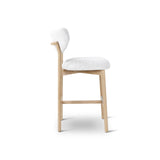 BLAKE Barhocker aus Eiche in Elfenbein/Natur, 49×58×99 cm - ZEN ZONE Furniture