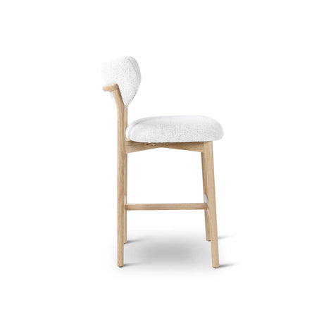 BLAKE Barhocker aus Eiche in Elfenbein/Natur, 49×58×99 cm - ZEN ZONE Furniture