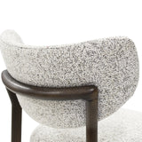 BLAKE Essstuhl stone, Beine aus Holz Dunkelbraun