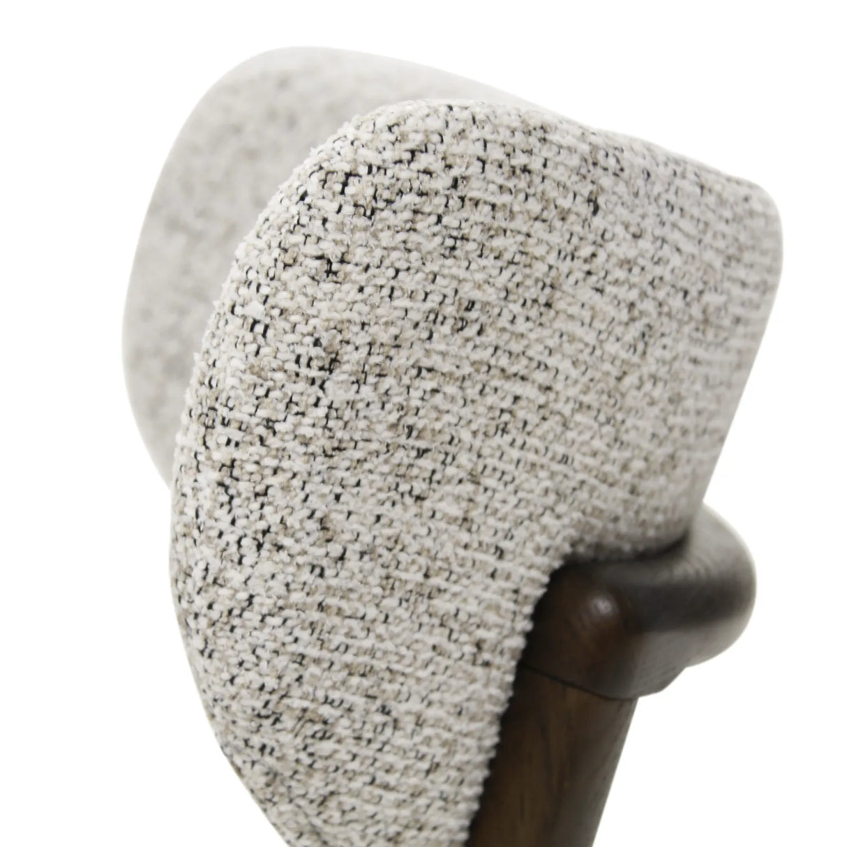 BLAKE Essstuhl stone, Beine aus Holz Dunkelbraun