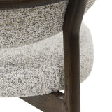 BLAKE Essstuhl stone, Beine aus Holz Dunkelbraun