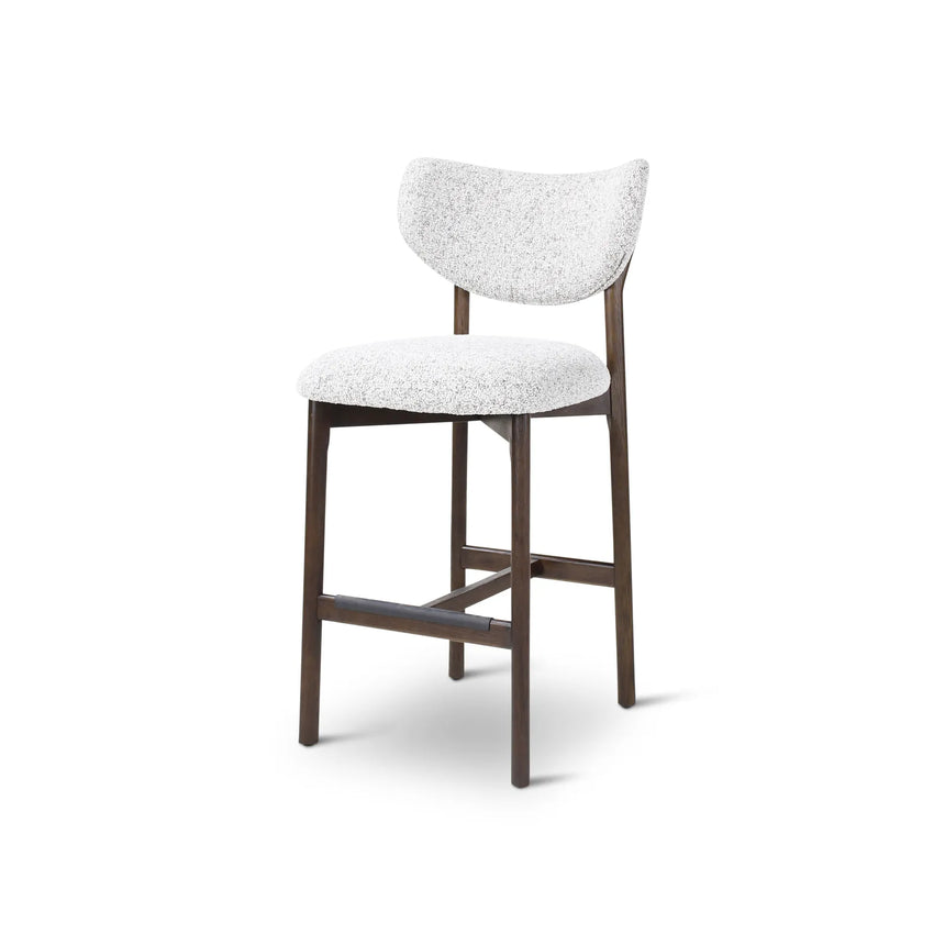 BLAKE Barhocker aus Eiche in Dunkelbraun, 49×58×99 cm - ZEN ZONE Furniture