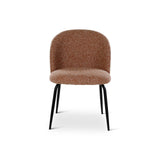 MIKO Essstuhl aus Metall in Brick, Schwarz - ZEN ZONE Furniture