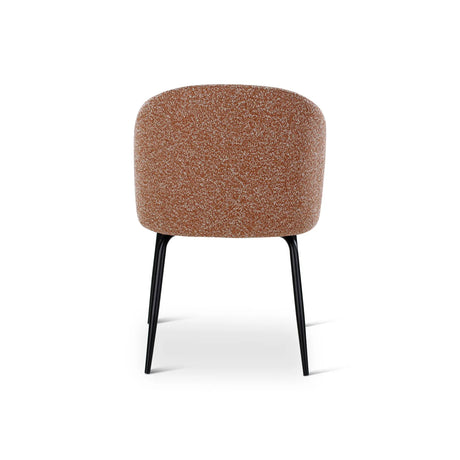 MIKO Essstuhl aus Metall in Brick, Schwarz - ZEN ZONE Furniture