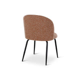 MIKO Essstuhl aus Metall in Brick, Schwarz - ZEN ZONE Furniture