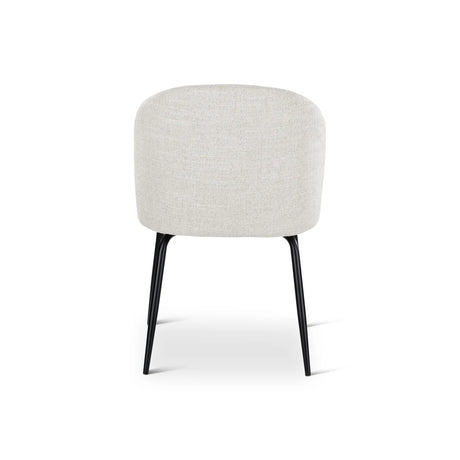 MIKO Essstuhl in Natur mit schwarzen Metallbeinen - ZEN ZONE Furniture