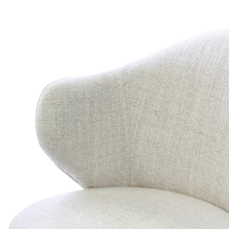 Essstuhl YALO mit Armlehnen in Natur, schwarze Metallbeine - ZEN ZONE Furniture