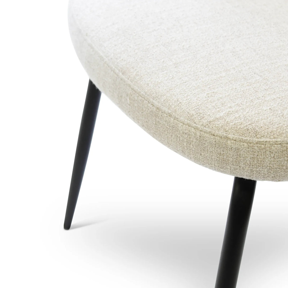 Essstuhl YALO mit Armlehnen in Natur, schwarze Metallbeine - ZEN ZONE Furniture