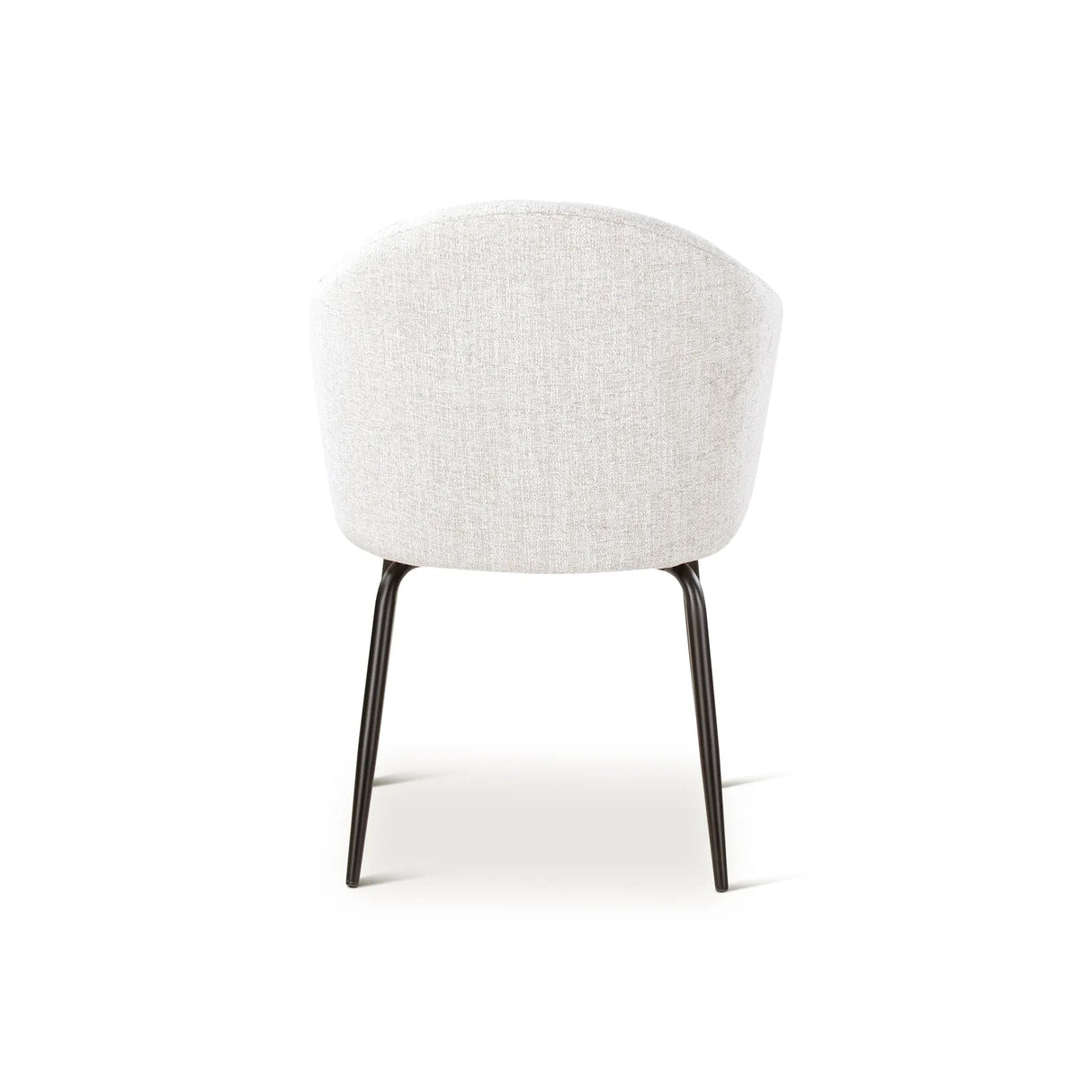 Essstuhl YALO mit Armlehnen in Natur, schwarze Metallbeine - ZEN ZONE Furniture